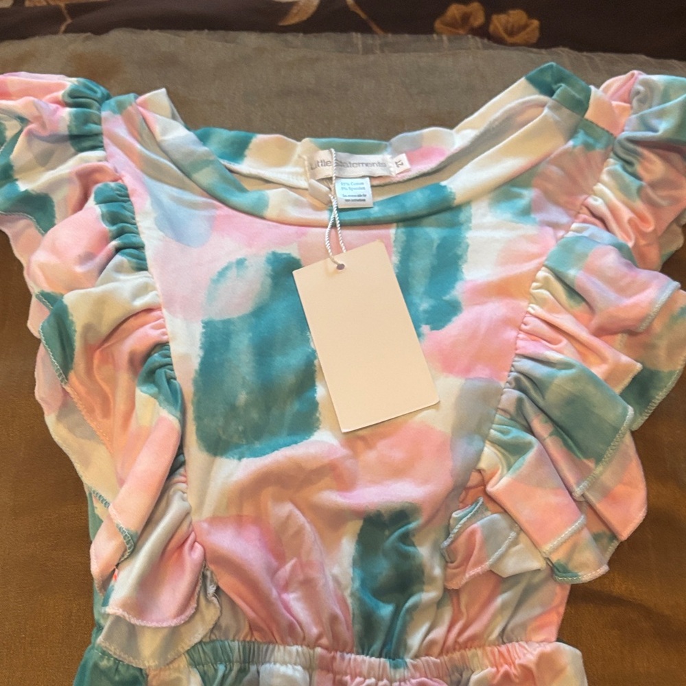Pastel Ruffle Kids Matching Set - Picture 4 of 8
